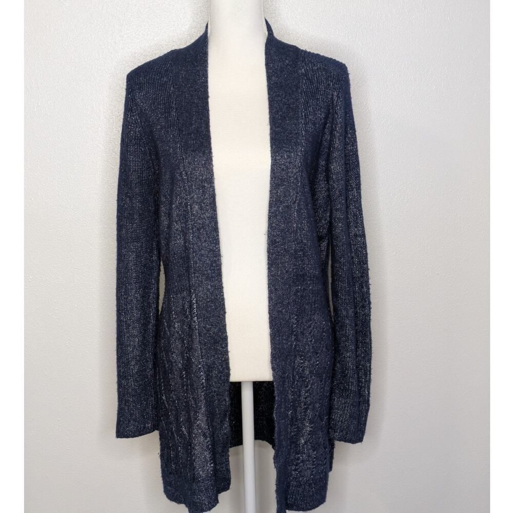 White House Black Market Women’s Medium Open Mixed-Knit Cardigan